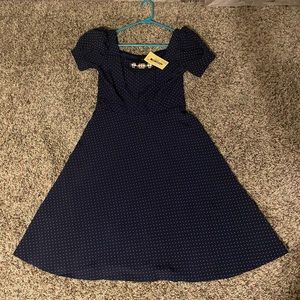 Dolce and Gabbana navy blue dress